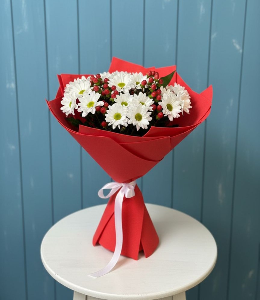 Букет цветов из: Хризантемы в Нижний Бестях