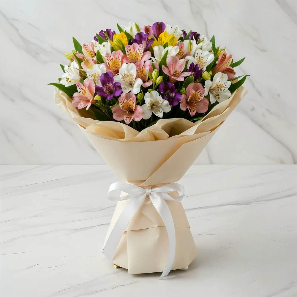 Букет цветов из: Альстромерии в Нижний Бестях