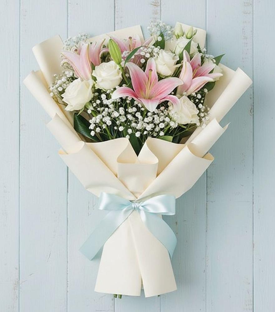 Букет цветов из: Лилии в Нижний Бестях