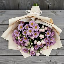 Букет цветов из:  Розы и Хризантемы в Нижний Бестях