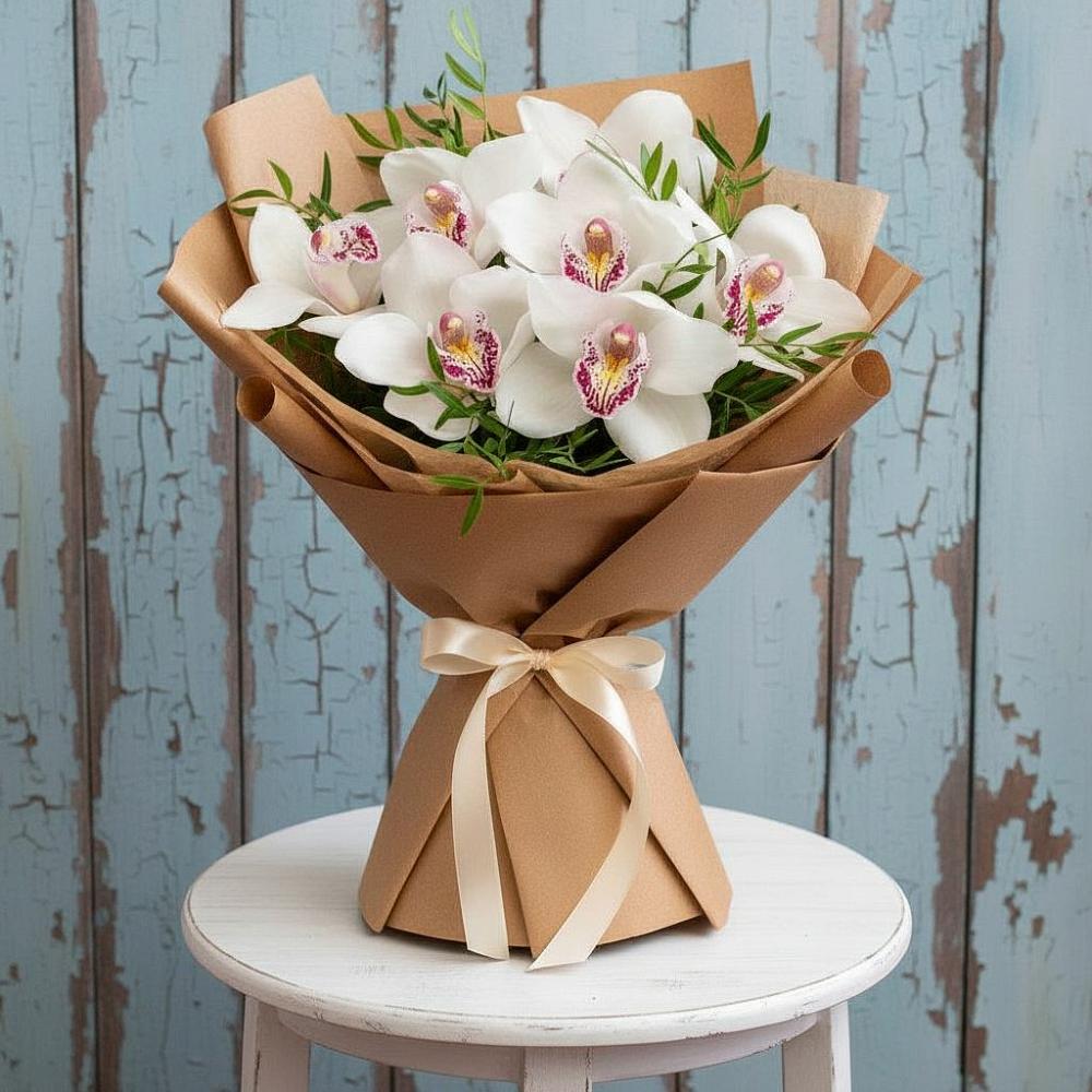 Букет цветов из: Орхидеи и Розы в Нижний Бестях