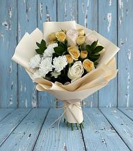 Букет цветов из:  Розы и Хризантемы в Нижний Бестях