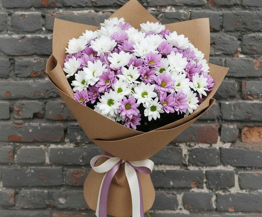 Букет цветов из: Хризантемы в Нижний Бестях
