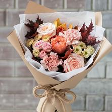 Букет цветов из:  Гвоздики, Хризантемы и Розы #REPLACE_PRED# Нижний Бестях
