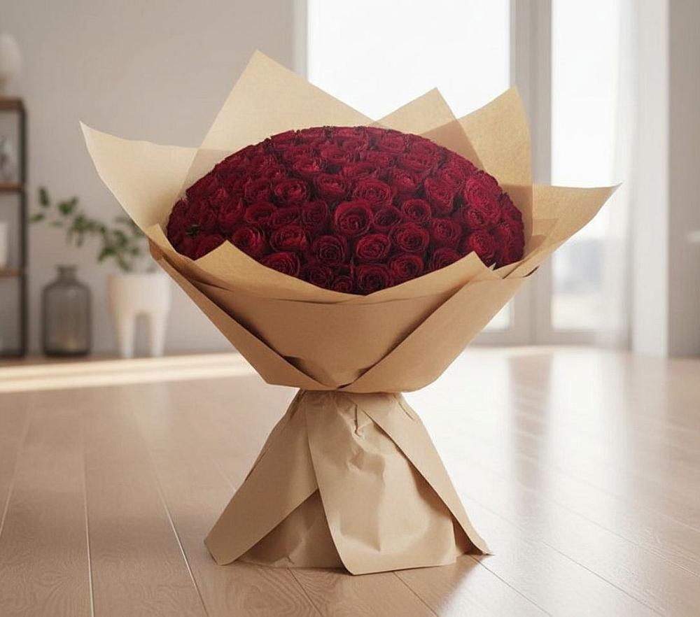 Букет 101 Красная роза в Нижний Бестях