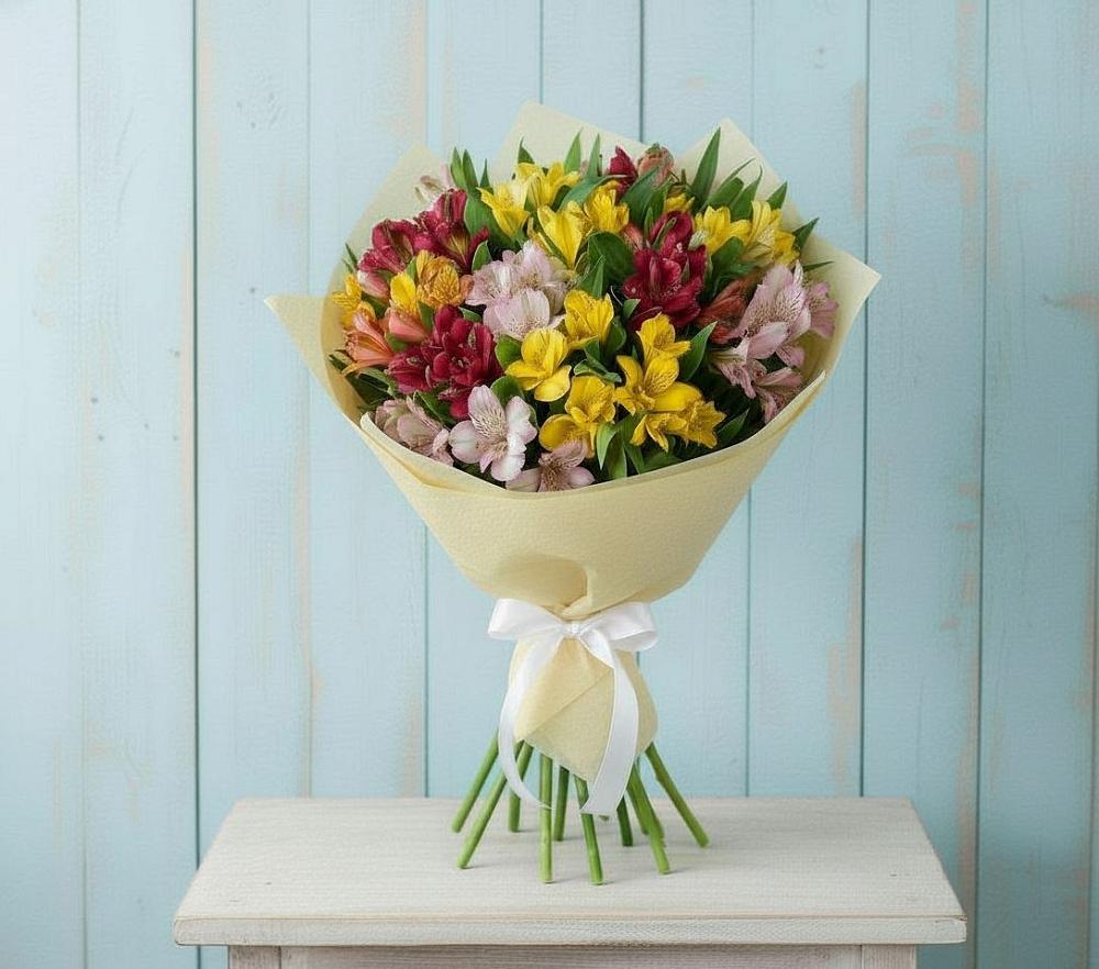 Букет цветов из: Альстромерии в Нижний Бестях