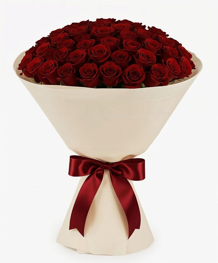 Букет 101 Бордовая роза Блэк Бакарра в Нижний Бестях