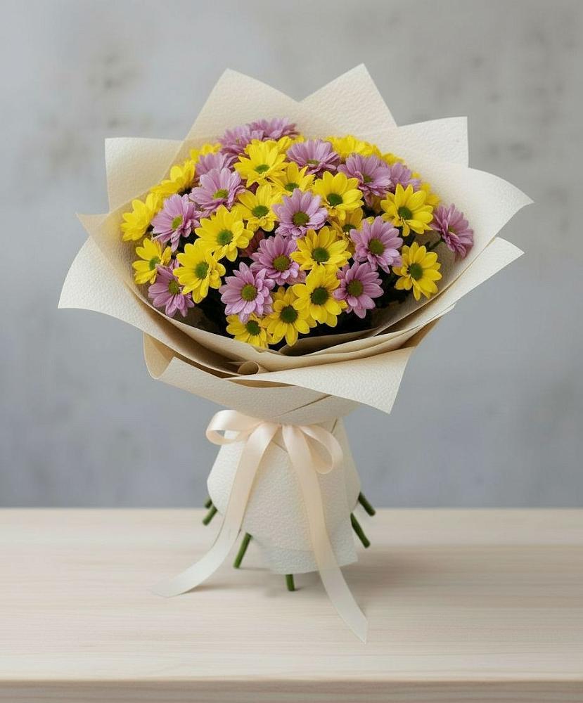 Букет цветов из: Хризантемы в Нижний Бестях